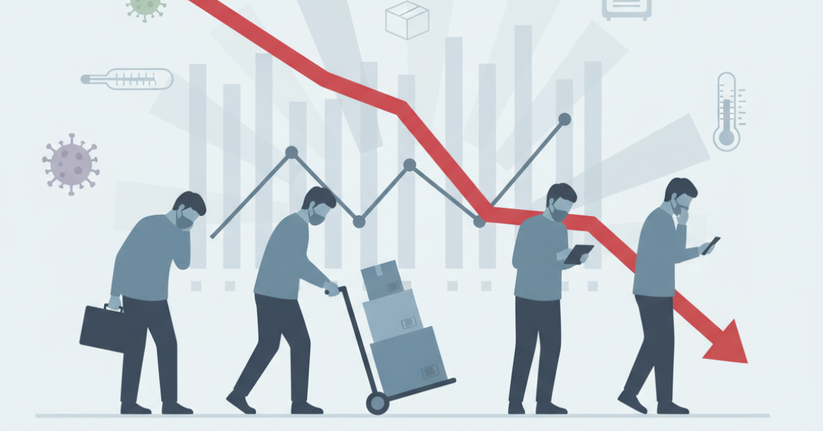 Illustration of Asian unemployment during covid in the United States