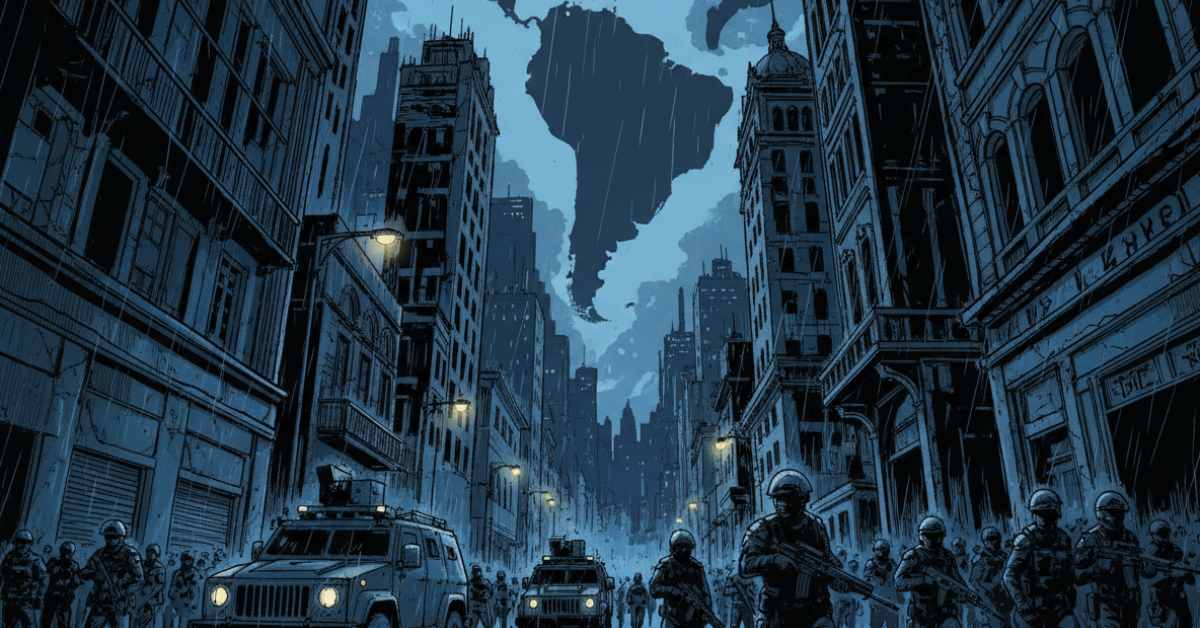 Police operation in Brazil illustrating the broader rise of violence in Latin America